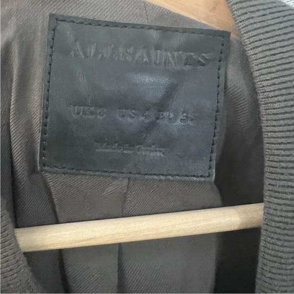 All Saints Finch Puffa Bomber Jacket - Picture 8 of 9